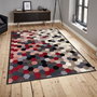 Conceptum Els1899 Alfombra de Terciopelo Multicolor 80 x 120 cm